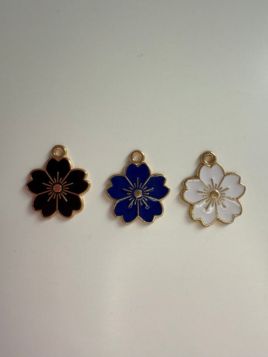 Blumen Anhänger Gold