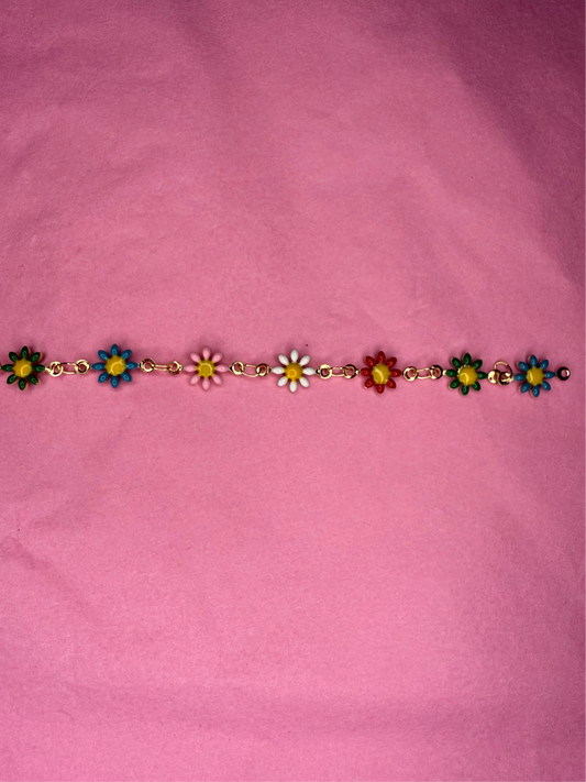 Kette+Armband Blumendesign
