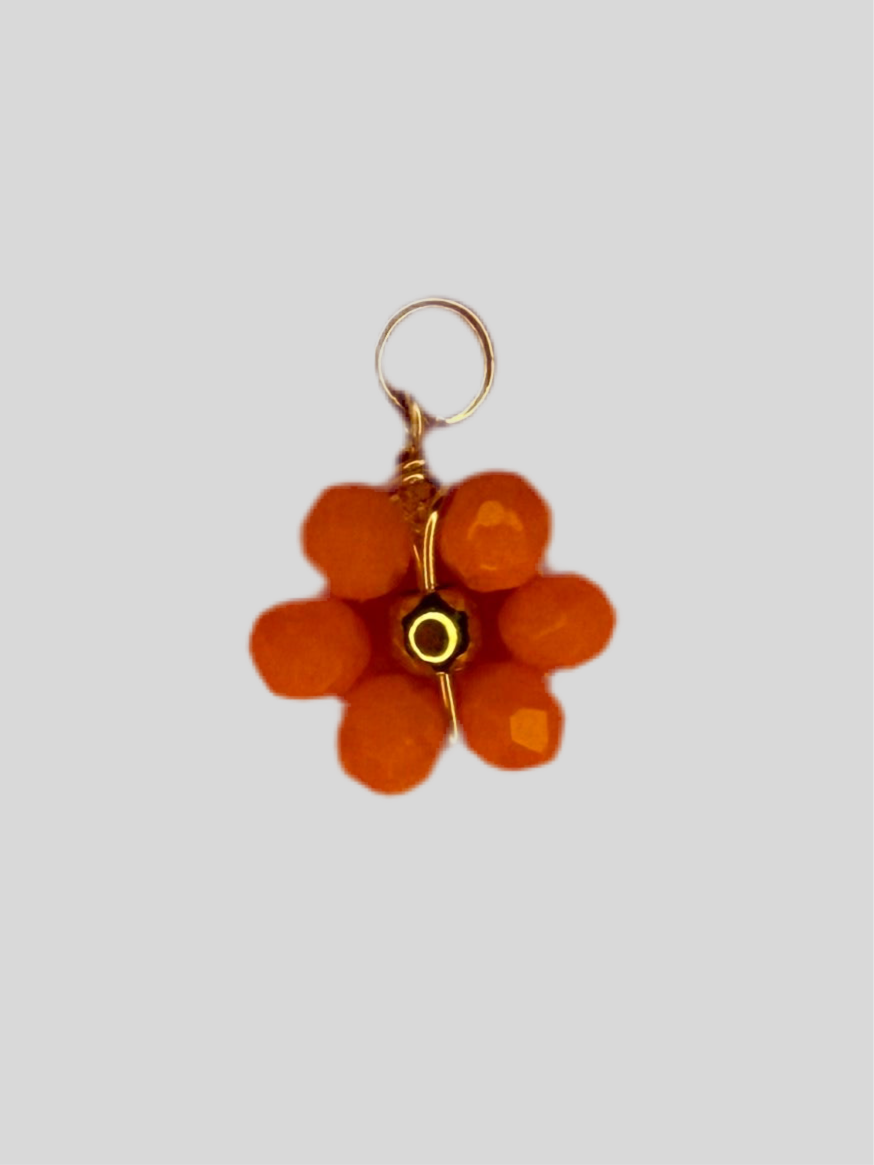 Blumen Anhänger Gold