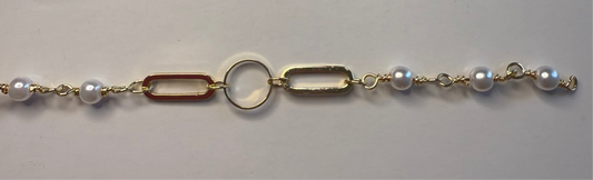 Kette/Armband Gold Perlen